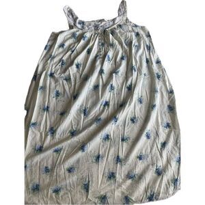 Eileen West Blue Floral and Lace Night Gown Women’s Size 2XL